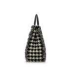 Dior Tweed Diorissimo Houndstooth Satchel (SHG-nLSAIp)