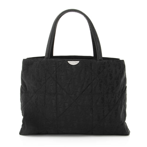 Dior Vintage Nylon Cannage Tote (SHF-o2ck8h)