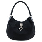 Dior Black Canvas Diorissimo Lovely Large Hobo