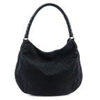 Dior Black Canvas Diorissimo Lovely Large Hobo