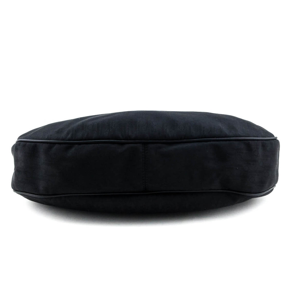 Dior Black Canvas Diorissimo Lovely Large Hobo