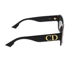 Dior Black DDior Square Tinted Logo Sunglasses