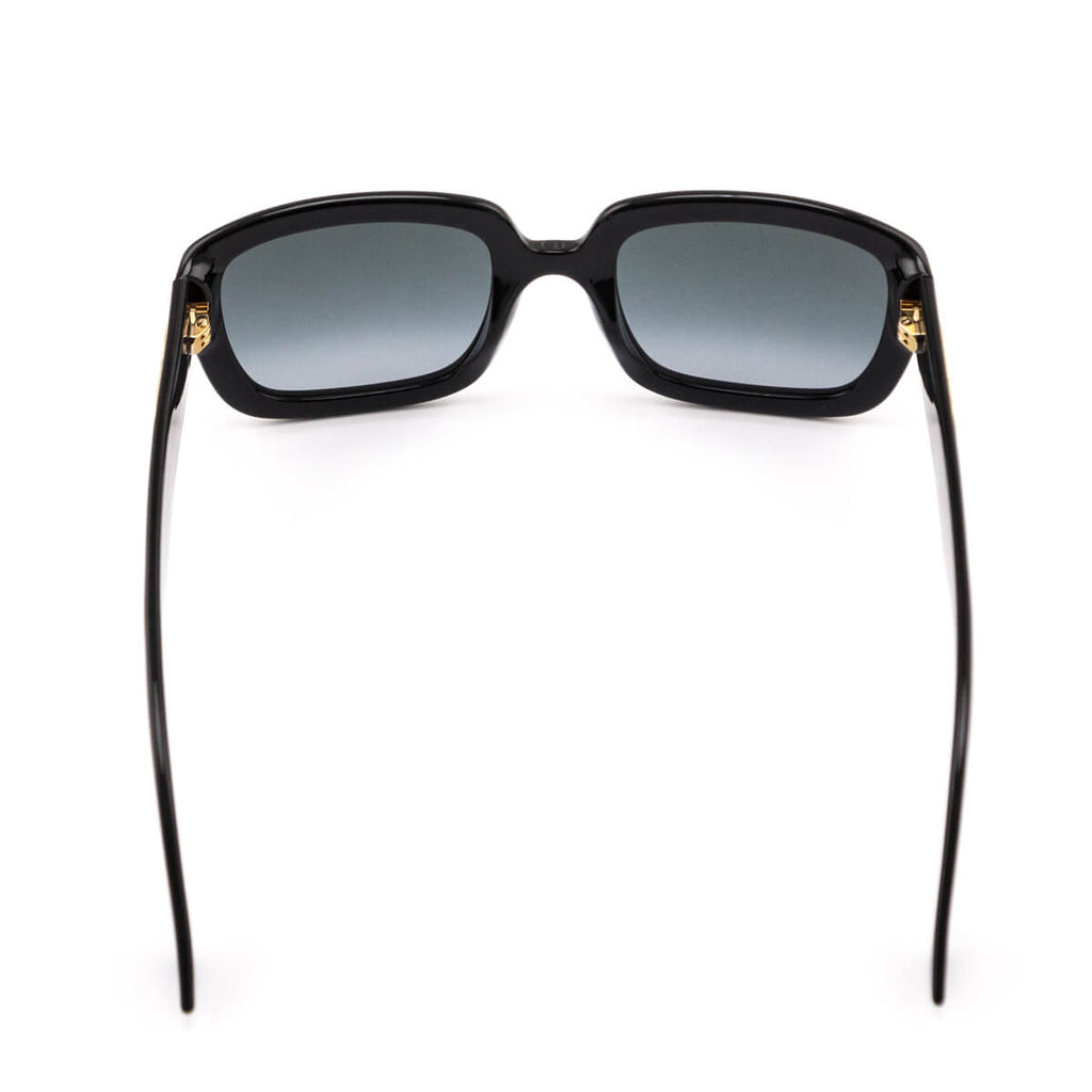 Dior Black DDior Square Tinted Logo Sunglasses