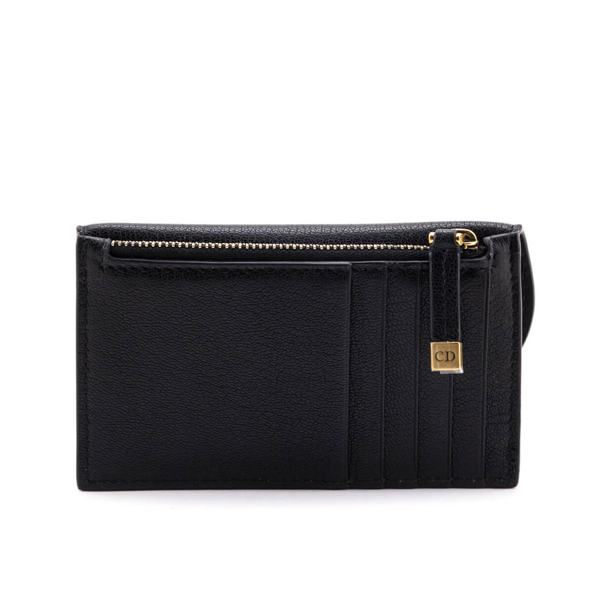 Dior Black Goatskin Saddle Cosmos Card Holder
