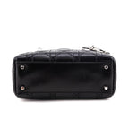 Dior Black Lambskin Cannage Mini Lady Dior