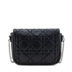 Dior Black Lambskin Mini Chain Bag