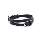 Dior Black Leather Crystal Embellished Double Wrap Bracelet