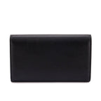 Dior Black Leather Long Saddle Wallet