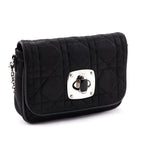 Dior Black Nylon Cannage Mini Crossbody