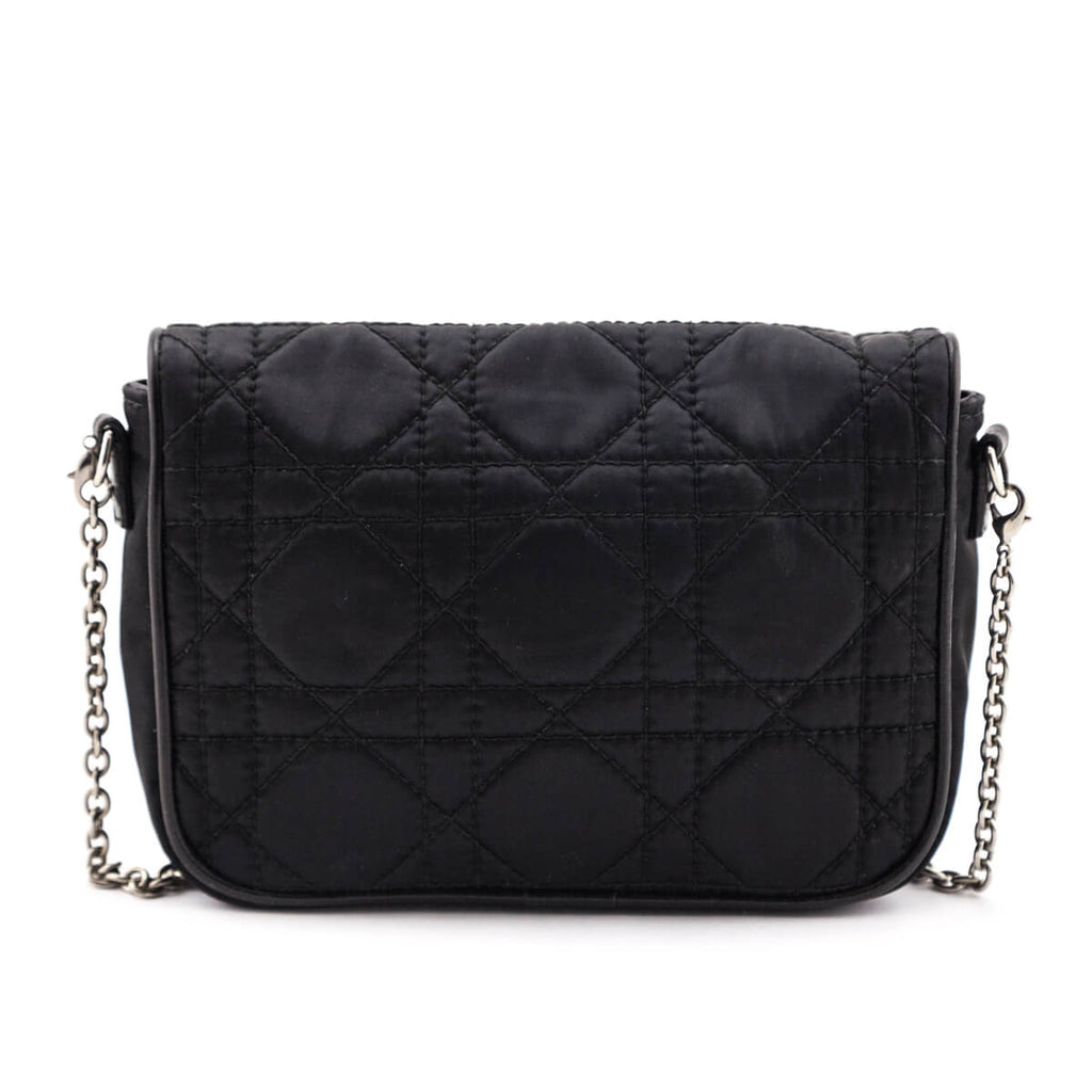 Dior Black Nylon Cannage Mini Crossbody