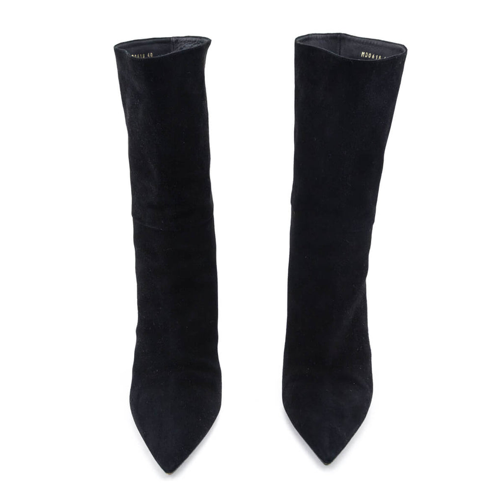 Dior Black Suede Ankle Boots Size US 10 | EU 40