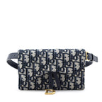 Dior Blue Dior Oblique Saddle Belt Bag