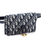 Dior Blue Dior Oblique Saddle Belt Bag