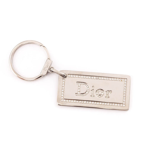 Dior Diamante Logo Keychain