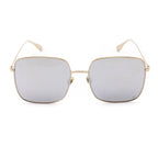 Dior Gold Mirror Square Wire Frame Sunglasses