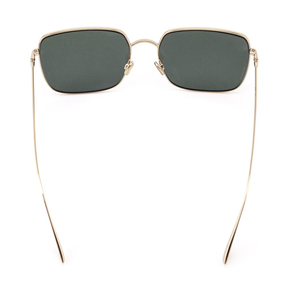 Dior Gold Mirror Square Wire Frame Sunglasses
