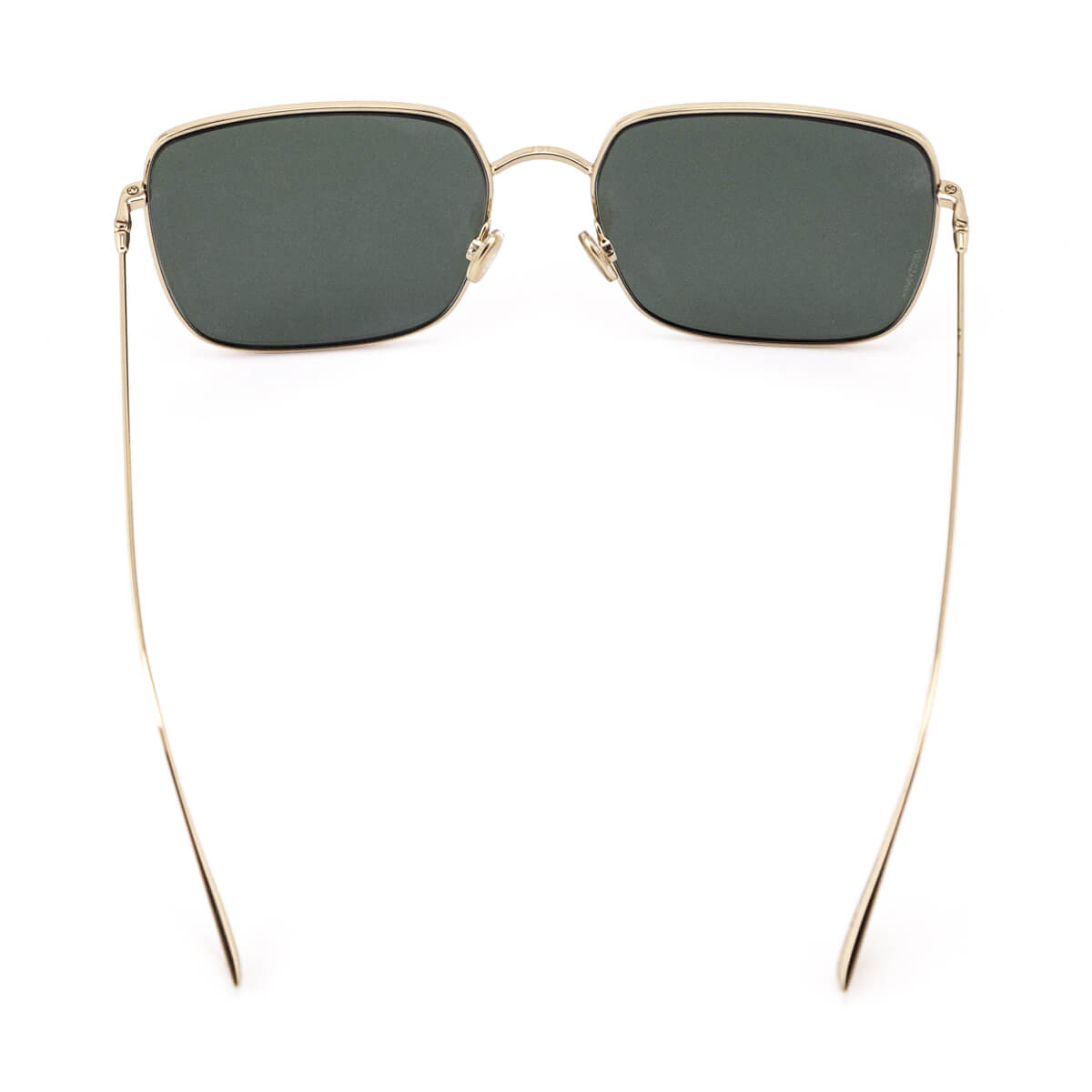 Dior Gold Mirror Square Wire Frame Sunglasses