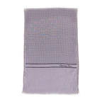 Dior Gray & Black Silk Dotted Oblong Scarf