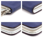 Dior Navy Grained Calfskin Diorissimo Voyageur Wallet