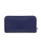 Dior Navy Grained Calfskin Diorissimo Voyageur Wallet