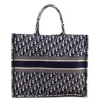 Dior Navy & Cream Oblique Large Book Tote
