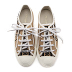 Dior Raw Beige Union Embroidered Walk'N'Dior Sneakers Size US 8 | EU 38