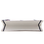 Dior White Canvas Embroidered Large Dioralps Book Tote