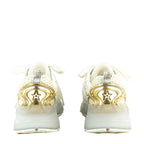 Dior White & Gold Vibe Chunky Sneakers Size US 8 | EU 38