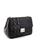 Dior Black Mini Cannage Calfskin Miss Dior Shoulder Bag