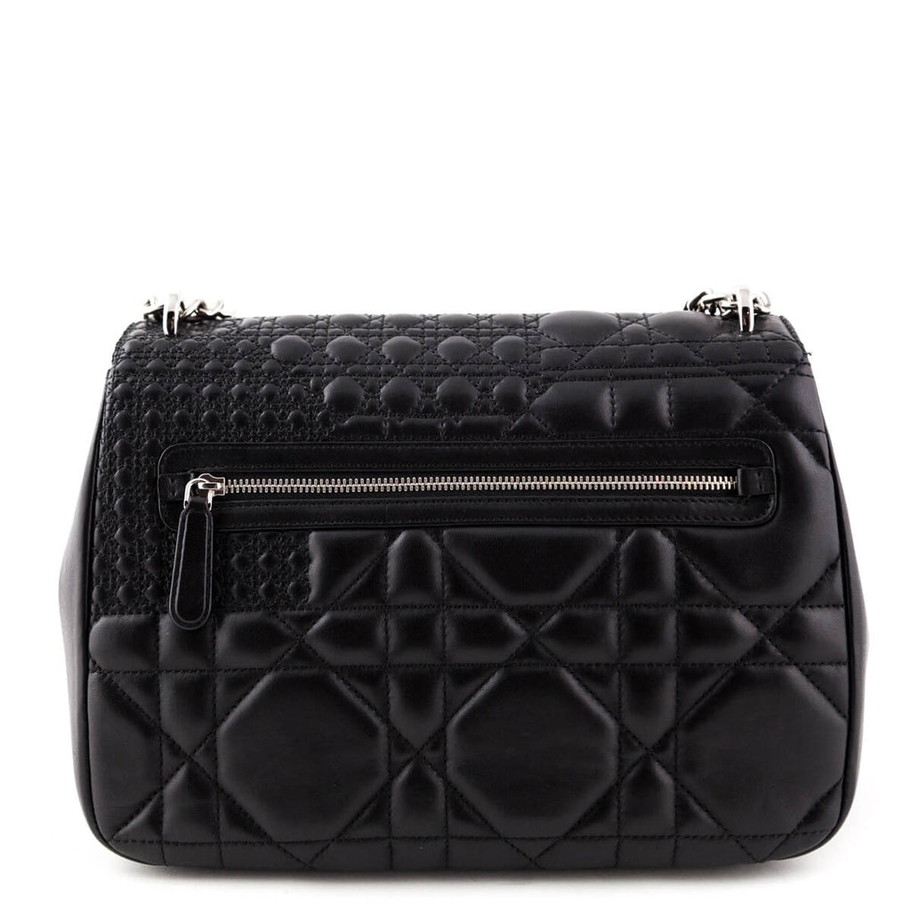 Dior Black Mini Cannage Calfskin Miss Dior Shoulder Bag