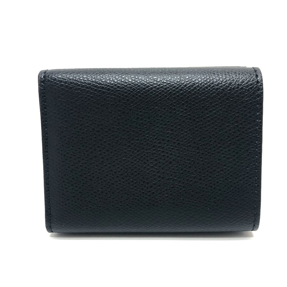 FENDI Trifold wallet 8M0480 leather black FF Diamond Women