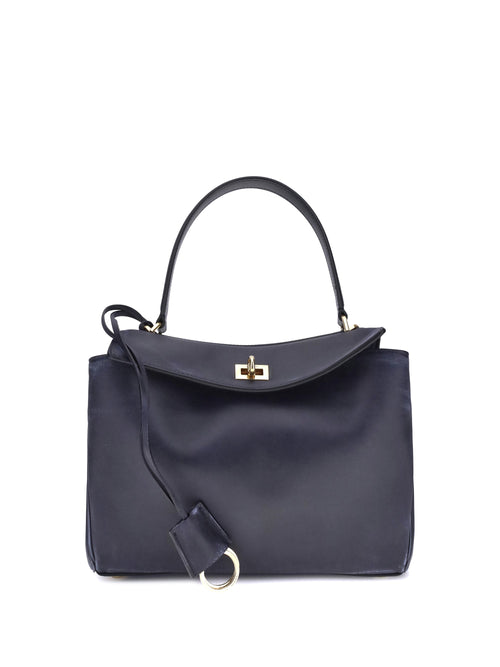 Balenciaga Women Rodeo Small Shoulder Bag In Used-Effect Leather