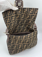 Fendi Mamma Baguette in Brown Zucca Canvas