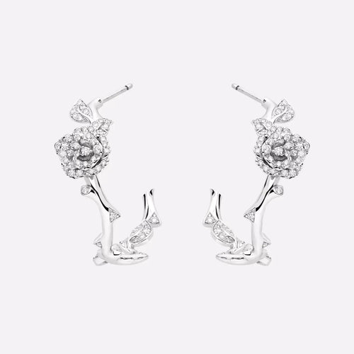 DIOR ROSE BAGATELLE DIAMOND EARRINGS