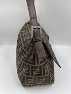 Fendi Mamma Baguette in Brown Zucca Canvas