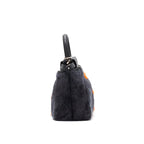 Fendi Mini Peekaboo Mink-Fur & Leather Bag (Strap missing)