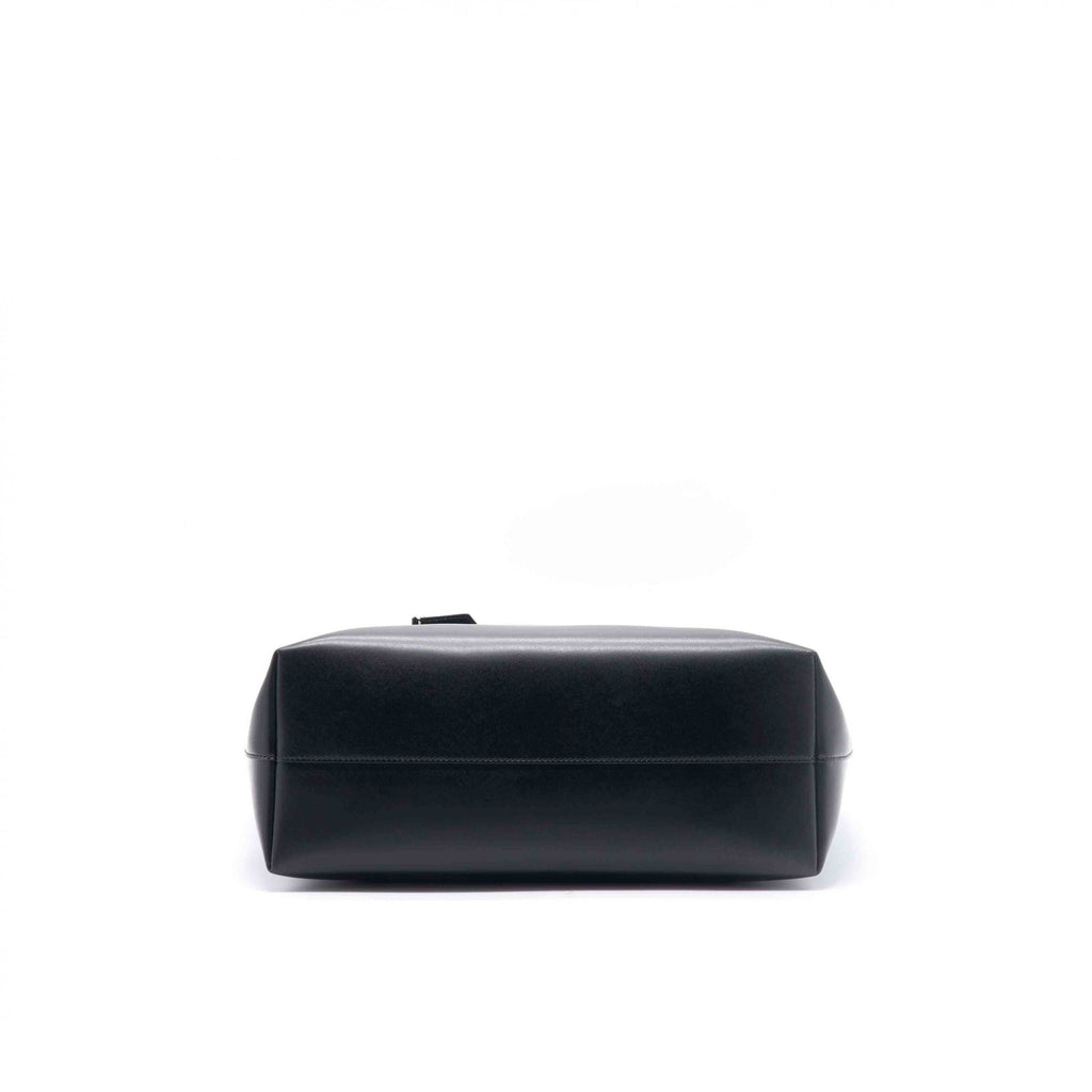 Fendi Monster Eye Roll Black Leather Tote
