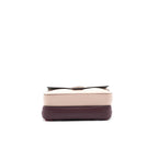 Fendi Plum Flowerland Leather Double Micro Baguette Bag