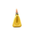 Fendi Yellow Crocodile Peekaboo Iconic Mini