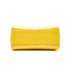 Fendi Yellow Crocodile Peekaboo Iconic Mini