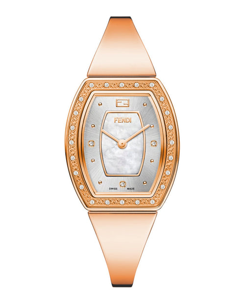 Fendi Womens Fendi My Way Rose Gold 32mm Bracelet Fashion Watch