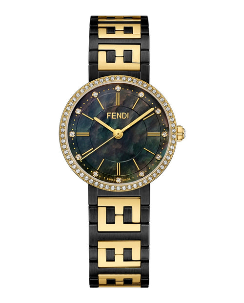 Fendi Womens Forever Fendi Two Tone 29mm Bracelet Fashion Watch