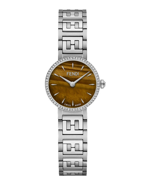 Fendi Womens Forever Fendi Stainless Steel 19mm Bracelet Fashion Watch