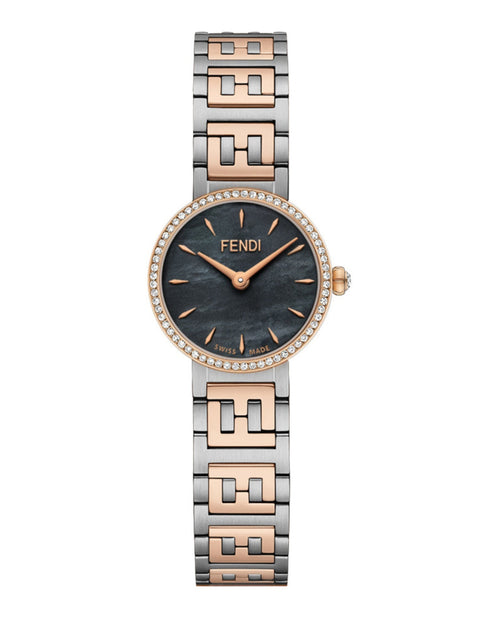 Fendi Womens Forever Fendi Two Tone 19mm Bracelet Fashion Watch