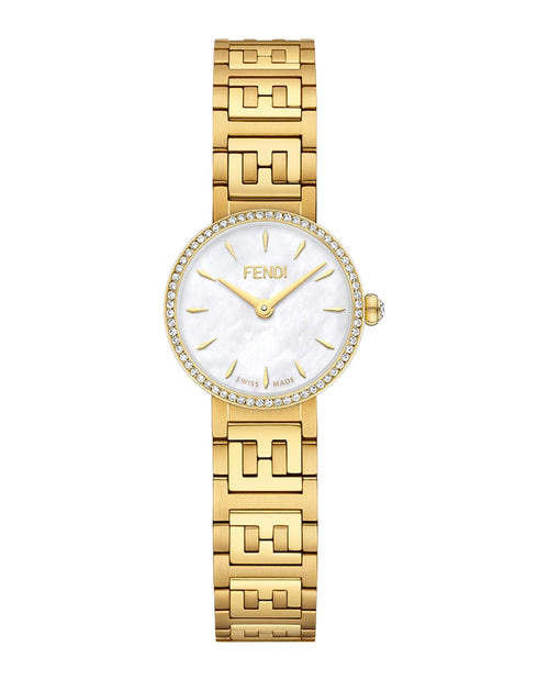 Fendi Womens Forever Fendi Gold 19mm Bracelet Fashion Watch