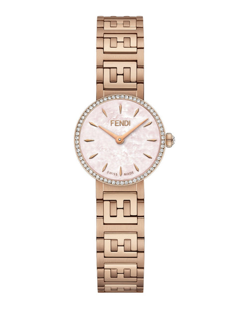 Fendi Womens Forever Fendi Rose Gold 19mm Bracelet Fashion Watch