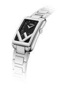 Fendi Womens Run Away Stainless Steel 32mm Bracelet Fashion Watch