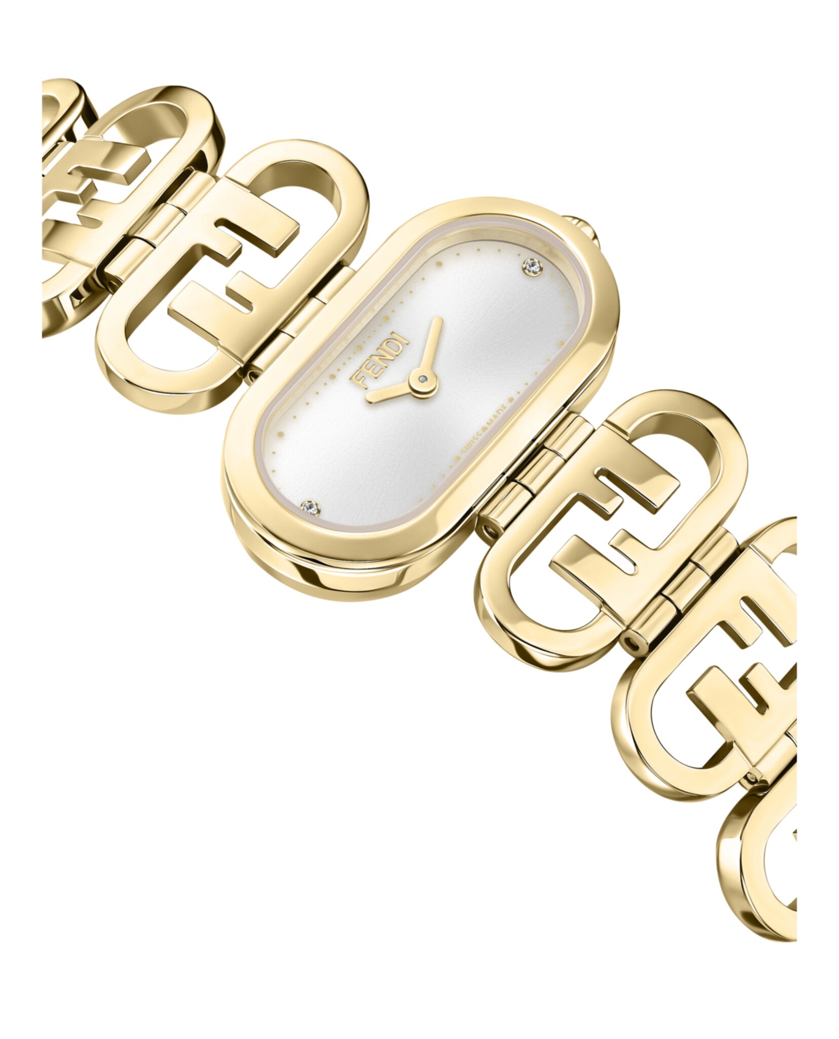 Fendi Womens  Gold 28mm Bracelet Fashion Watch