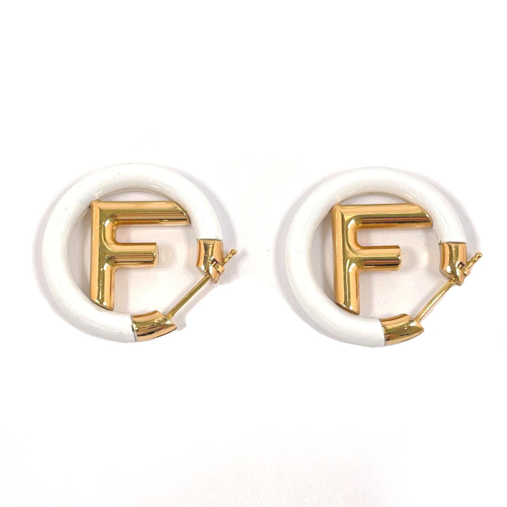 Fendi F is Fendi Metal Earrings Gold