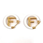 Fendi F is Fendi Metal Earrings Gold